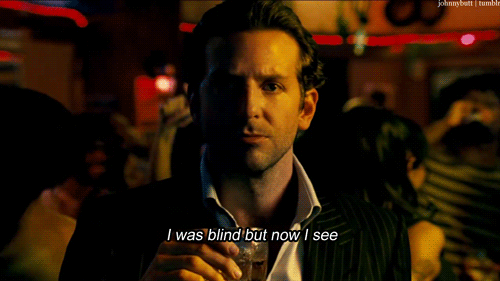 I was blind but now I see bradley cooper gif